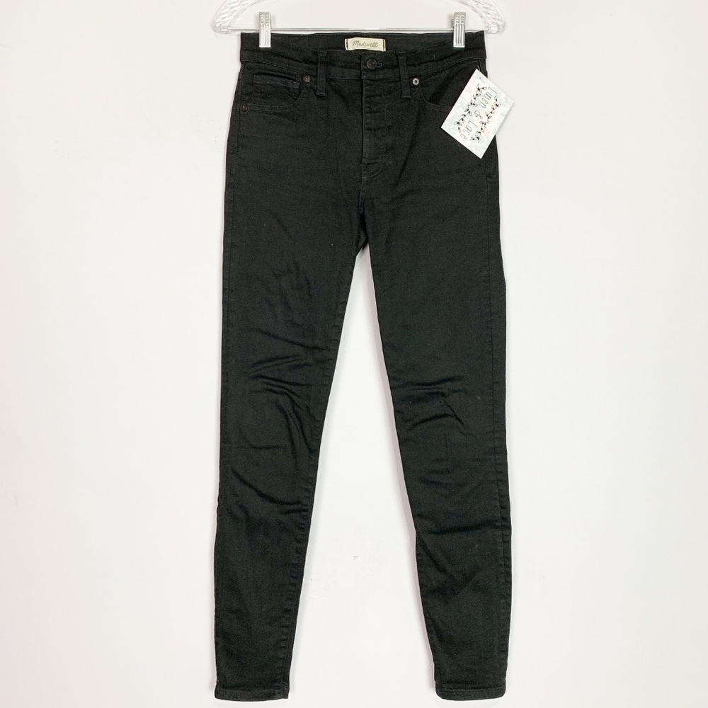 Madewell | 9" high riser skinny skinny jeans black